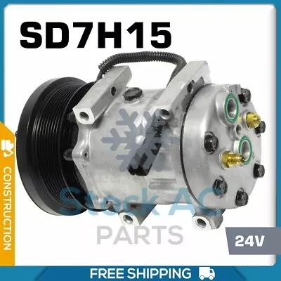 $243.51 • Buy New AC Compressor SD7H15 24v For Caterpillar Motor Grader 120H,140H..