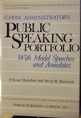 Public Speaking Portfolio School Administrator's  W/ Model Speeches & Anecdotes • $5.90