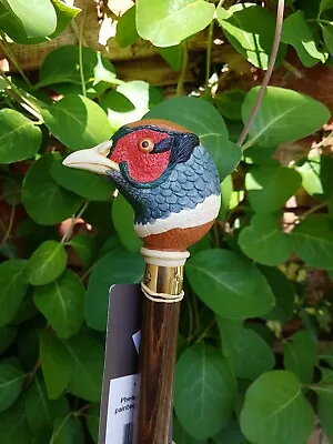 Pheasant Head On Walking Stick/cane • £49.99