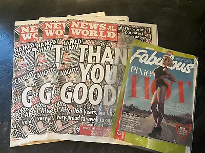 The Last Edition Of The News Of The World 10TH July 2011. -  Three Copies • £6