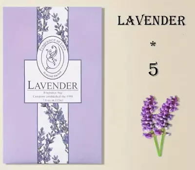 3X Scented Drawer Wardrobe Fragrance Sachets Hanging Lilly Jasmine Rose Lavender • £3.95