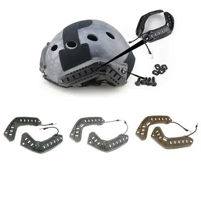 Military Tactical Helmet Side Rail Set For Fast  Helmet Hunting • £11.48