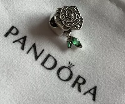 Sparkling Rose In Bloom Charm Pandora Xx • £60