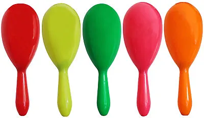 Maracas Mexican Fancy Dress Accessory Mix N Match Neon Novelty Costume Prop • £2.99