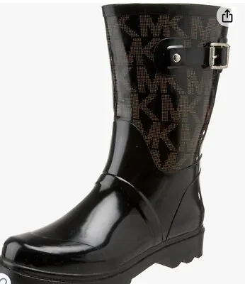 MICHAEL Michael Kors Women’s MK Logo Mid Rain Boots - Size 7M • $49.99