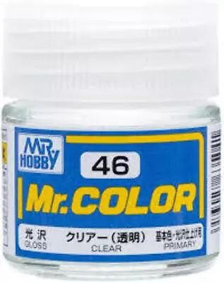 Mr. Hobby Mr. Color Lacquer C046 Gloss Clear C46 10ml • $2.69