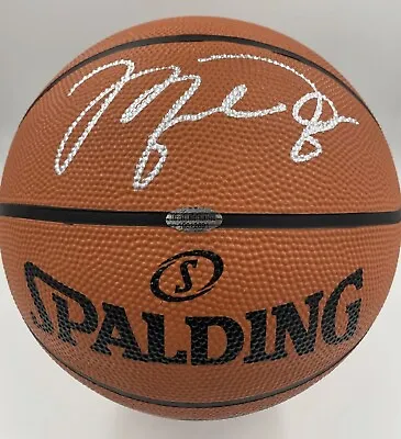 $999 • Buy MICHAEL JORDAN Autographed Signed NBA Spalding Basketball W/COA Bulls HOF! GOAT!