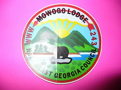 OA Mowogo Lodge 243Jacket PatchJP3.5 Inch Round StickerNE Georgia CouncilGA • $4.23