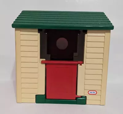 Vtg Little Tikes Cozy Cottage Miniature 7  Dollhouse Size Playhouse Shed Toy • $18