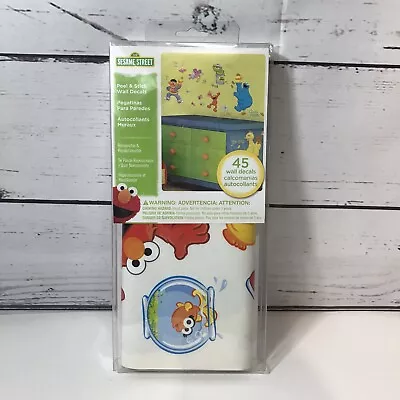 SESAME STREET Wall Stickers 45 Decals ELMO Wall Clings • $12.93