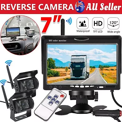 Waterproof HD Car Reverse Camera Kit Monitor Night Vision Rear View Parking Cam • $125.99