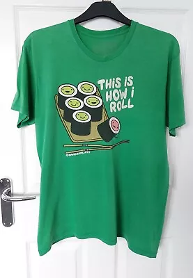 David & Goliath Green T-Shirt Size L (16-18) This Is How I Roll • £8.99