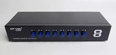 MT-Viki 8-Port AV Switch | Composite Video L/R Audio Selector | FREE SHIPPING • $21.99