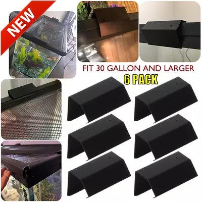 6x Strong Screen Clips For Large 30 Gallon Tank Reptile Terrarium Cover Security • $16.98