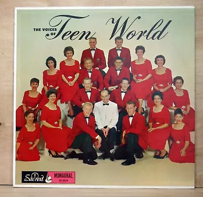 1961 Sacred Records THE VOICES OF TEEN WORLD Christian Gospel SUPER CLEAN LP Ex+ • $8