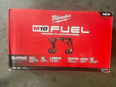 Milwaukee 2896-22 M18 FUEL Drywall Screw Gun / Impact Combo Kit • $349