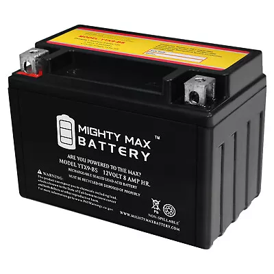 Mighty Max YTX9-BS Battery Replacement For ATV E-TON CXL150 Yukon II 150CC 02-'0 • $29.99