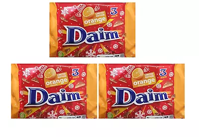 Daim Orange LTD Edition 3 Packs Of 3 Bars Each Totalling 9 Bars Of 28g !! • £6.99