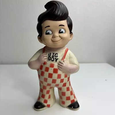 Vintage 1973 Bob's Big Boy Restaurant Advertising Coin Bank Doll Plastic • $14.95