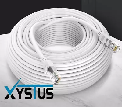 £1.99 • Buy CAT6 RJ45 Ethernet Network High Speed LAN Patch Cable 1M TO 50M Wholesale WHITE