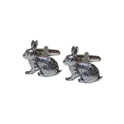 English Made Rabbit Pewter Cufflinks In A Cufflink Box X2TSBCA17 • $18.65