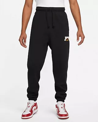 Air Jordan Sport DNA Fleece Pants DC9635 010 Black/Multicolored New Men's Size L • $24.33