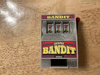 Vintage Radica Bandit Jackpot Slot Machine Bank Model 130 • $4.99