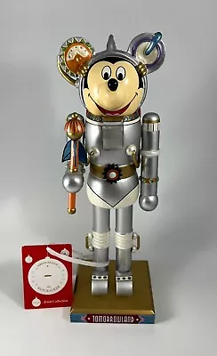 Disney Parks Mickey Mouse Nutcracker Tomorrowland Christmas Figurine 12.5  H • $80