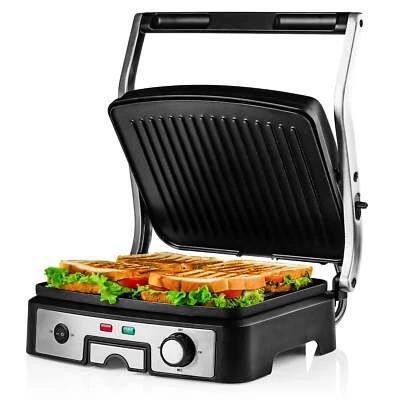 $51.74 • Buy 1500W Electric Panini Press Grill & Sandwich Maker With Non-Stick Coated Plates