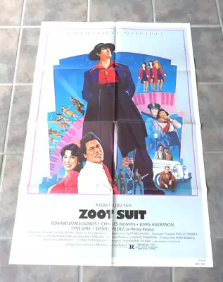 ZOOT SUIT   27x41  Original Folded Movie Poster 1981 EDWARD JAMES OLMOS • £17.10