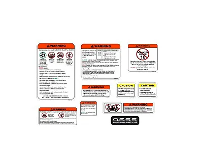 BRP Can-am Outlander G1 Warning Label DECAL  Sticker  Glossy • $27