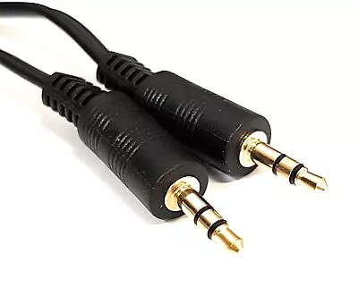 Headphone 3.5mm Aux Cable Audio Lead Jack Stereo PC Car Male To Male 0.3m To 20m • £2.99