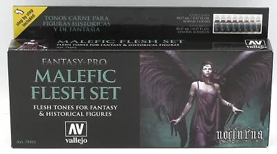 Vallejo 74.102 Malefic Flesh Set (Fantasy-Pro) Acrylic Paint Set Nocturna • $27.50