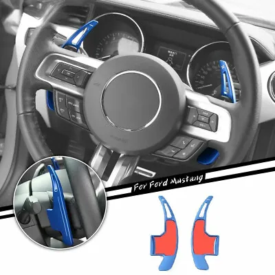 Steering Wheel Shift Paddle Extended Shifter Trim Cover For 15+ Ford Mustang • $30.35