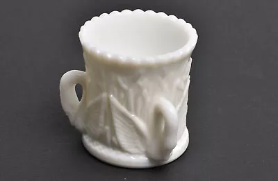 Vintage Westmoreland - Swans In The Rushes - White Milk Glass Toothpick Holder • $9.99