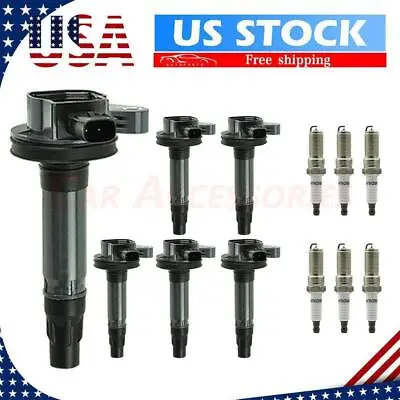 6Pack Ignition Coil & Iridium Spark Plug For Ford Lincoln Mazda 3.5L 3.7L UF553 • $67.99