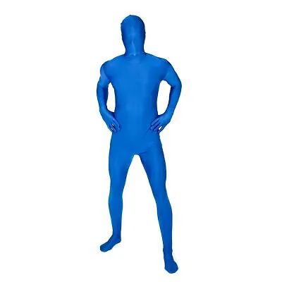 Blue Morphsuit M - XXL Men`s Women`s Skinsuit Zentai Suit Fancy Dress Costume • $34.95