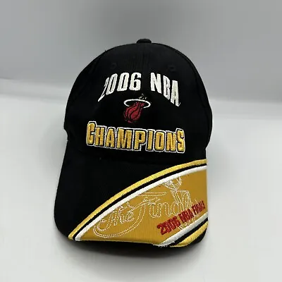 Miami Heat Reebok 2006 NBA Champions Official Adjustable Cap Hat Black • $7.14