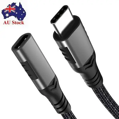 $16.69 • Buy Male To Female USB 3.2 Gen 2 Fast Charging Cable PD 100W Type-C Extension Cable