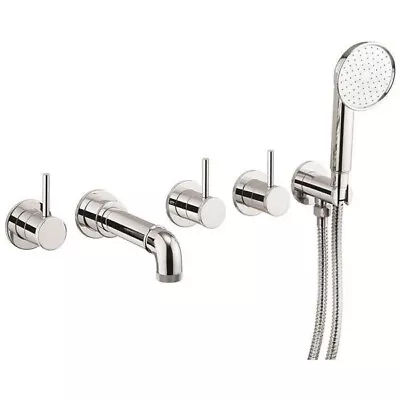 Crosswater Bath Filler Tap 5 Hole Set Pr1450wc Mpro New In Box Spout Hand Shower • £150