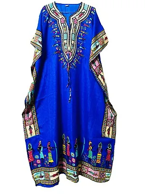 Long African Kaftan Boho Dress Beach Cover Up Caftan Gown Nightwear Maxi Women • $11.35