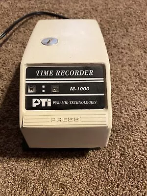 $19.99 • Buy PTI Digital Time Recorder Push Stamp Punch Clock Payroll Job Recorder M-1000