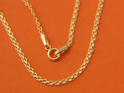 Real 14k Gold Ball Chain Bismarck Necklace Curb Chain • $98.99