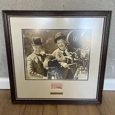 Laurel And Hardy Autographed Signed Paper + Framed Photo • £664.94