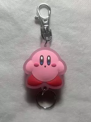 Kirby'S Dream Land Osumashi Pink Rubber Reel Keychain • $44.68