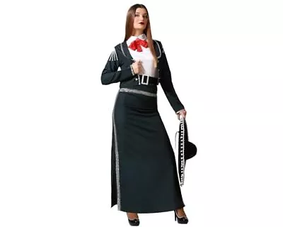 ATOSA Women's Mariachi Costume Dress Black Woman Adult Outerwear (Pack Of 12) M- • $45.86