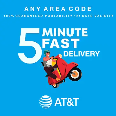 AT&T (BANDWIDTH) Port-in Numbers To MetroPCS/T-Mobile & Boost You Pick Area Code • $11.99