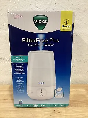 Vicks Filter Free Plus Cool Mist Ultrasonic Humidifier - 1.2gal • $33