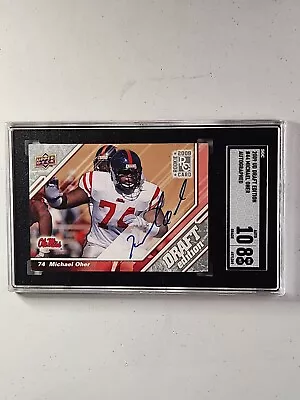 Michael Oher 2009 Upper Deck NFL Draft Edition ROOKIE ON-CARD AUTO Ole Miss RC • $49.99