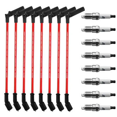 $40.89 • Buy Set Of 8 9748RR 9059 Wires & 41-962 Spark Plugs For Chevy GMC 4.8 5.3L 6.0L V8